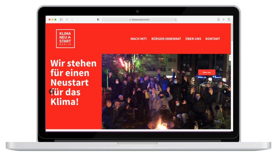 Website Klimaneustart.berlin